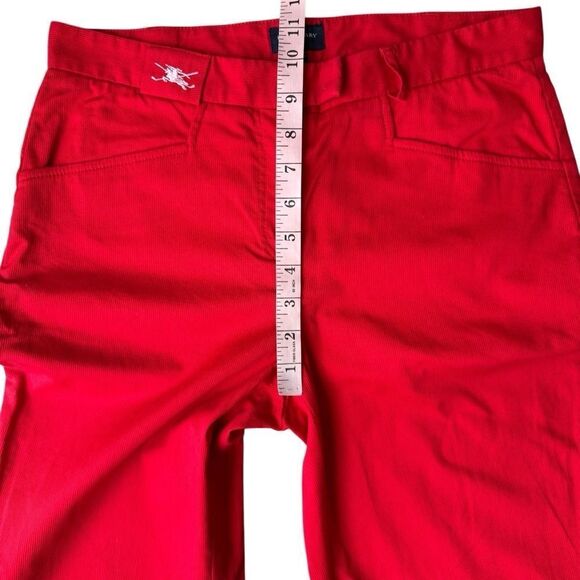 Burberry Vintage Red Straight Leg Golf Pants Size 6 - Picture 5 of 11